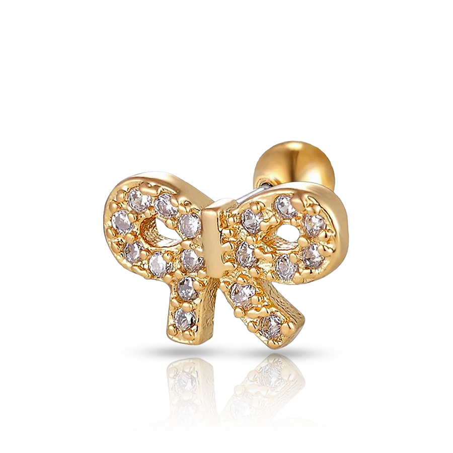 Knot Conch Piercing Gold