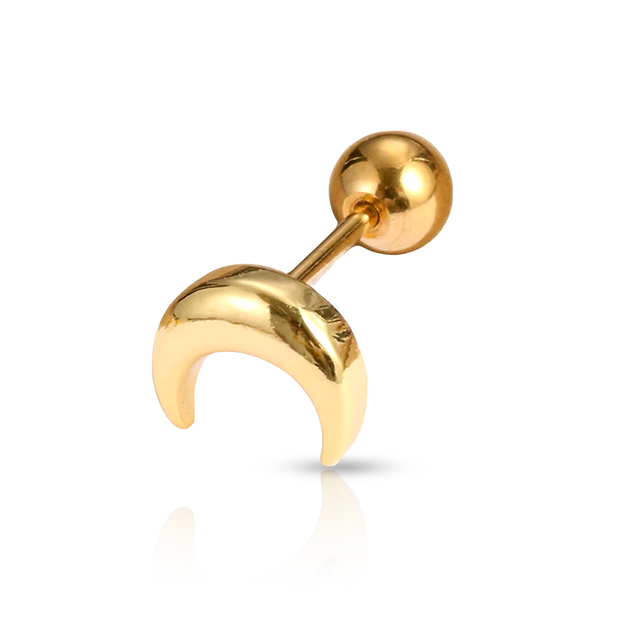 Gold Moonn Conch Piercing Gold