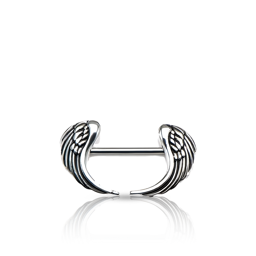 Angel Wings Nipple Piercing