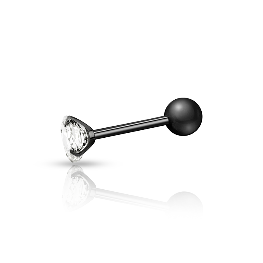 Diamond Conch  Piercing Black