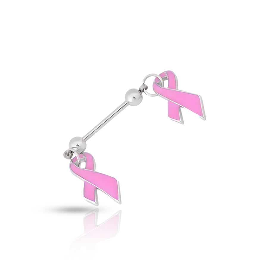 Pink Nipple Piercing