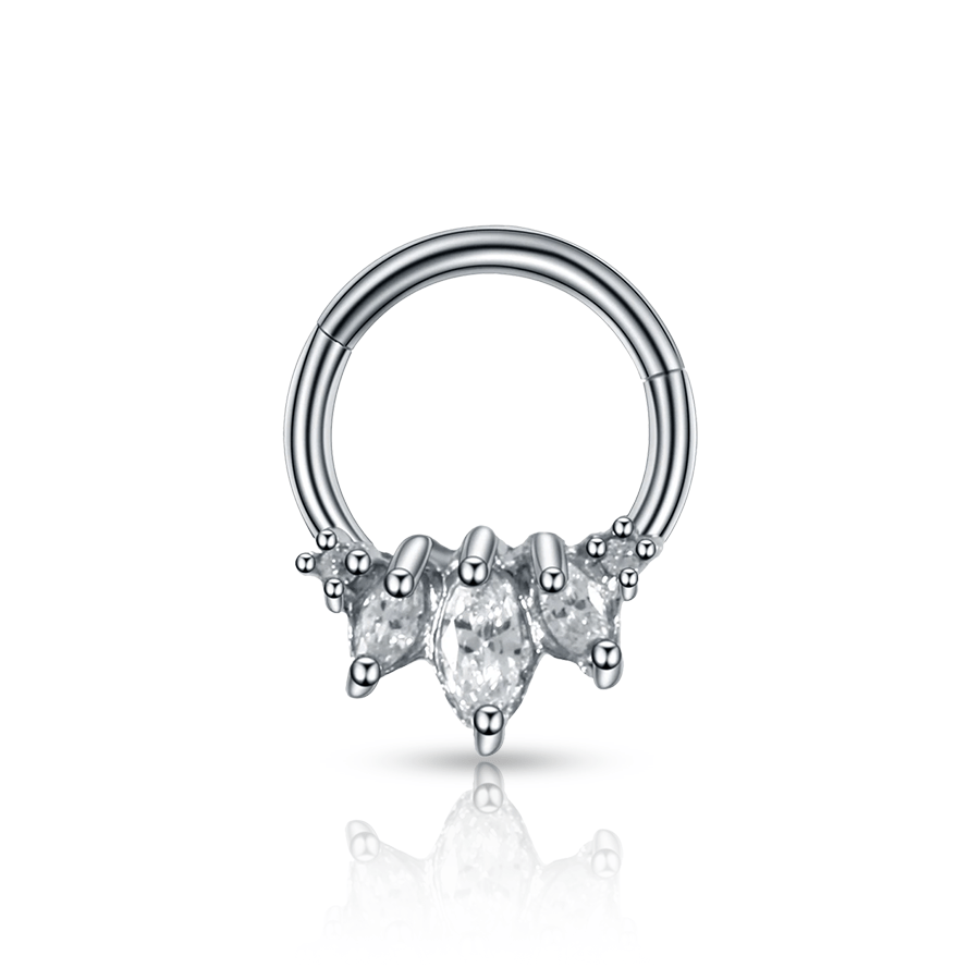 Thick Rhinestone Nose Piercing