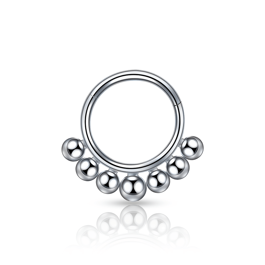 Silver Ball Nose Piercing