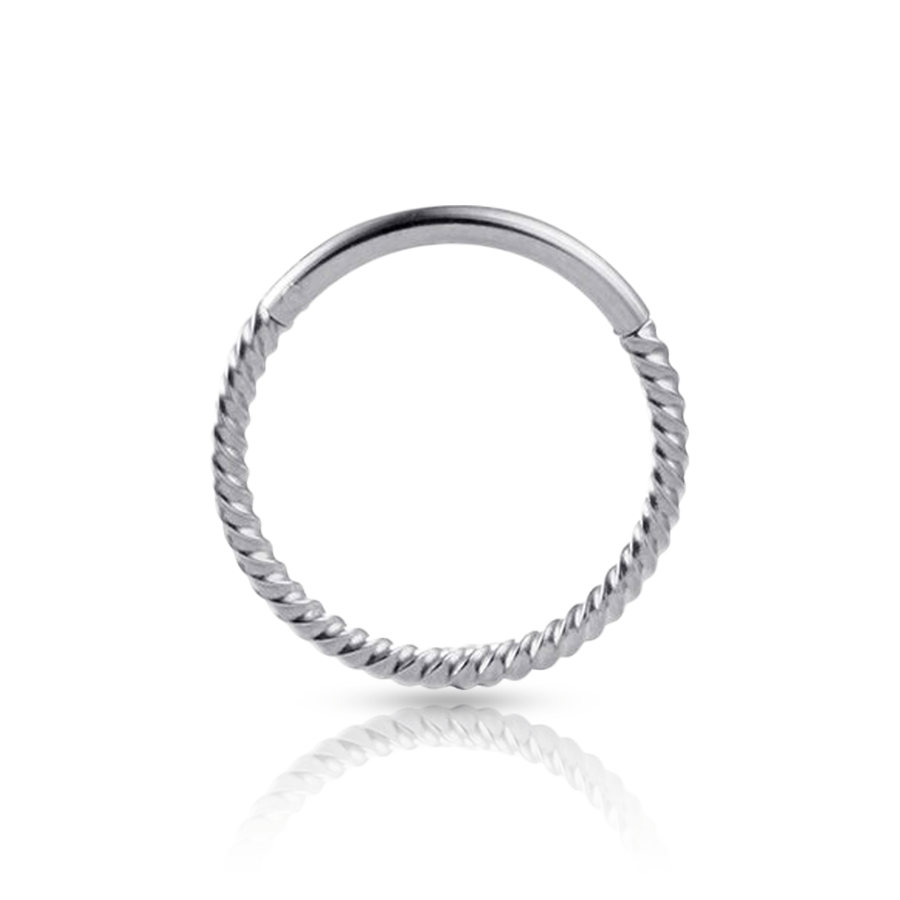 Silver Ring Nose Piercing
