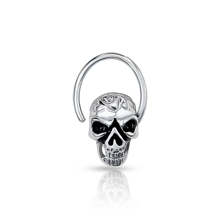 Skull Nose Piercing