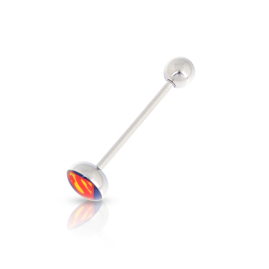 Superman Tongue Piercing