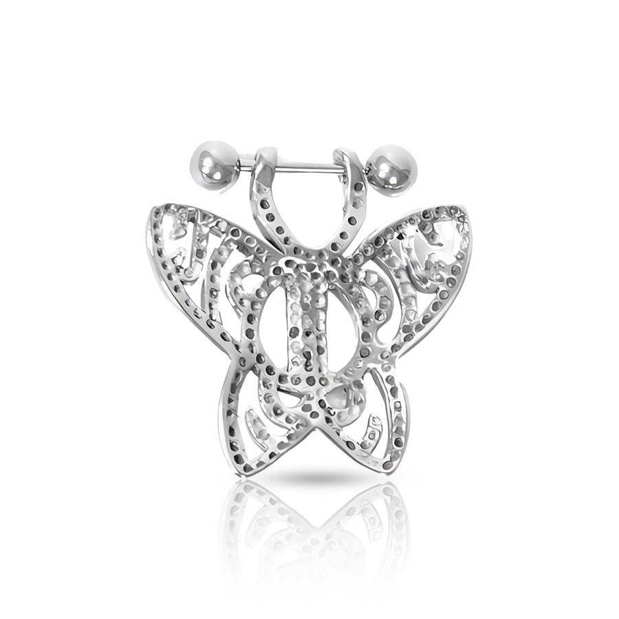 Butterfly Nipple Piercing